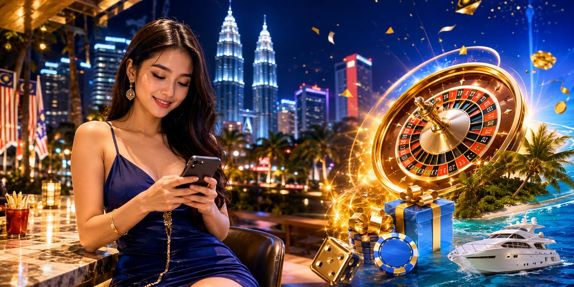 Meja roulette bergaya Melayu di Kuala Lumpur