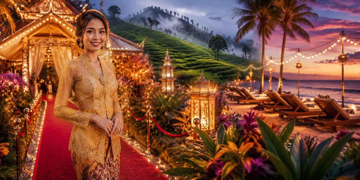 Wanita Malaysia berpakaian kebaya menggunakan telefon untuk bermain permainan popular dalam talian
